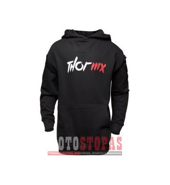 THOR džemperis FLEECE YTH MX PO BLACK