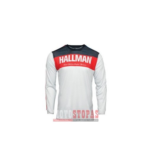 THOR-HALLMAN marškinėliai JRSY HLLMN AIR R/WH/BL
