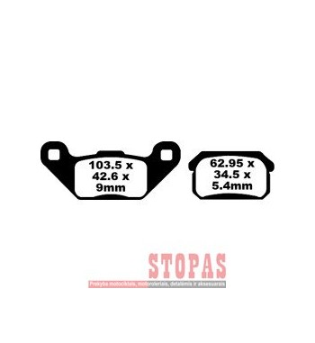 EBC STABDŽIŲ KALADĖLĖS CPI   XS 250