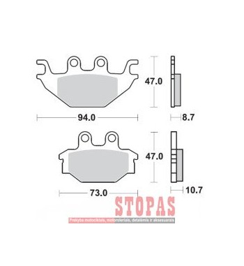 MOTO-MASTER STAPDŽIŲ KALADĖLĖS 8,7 mm