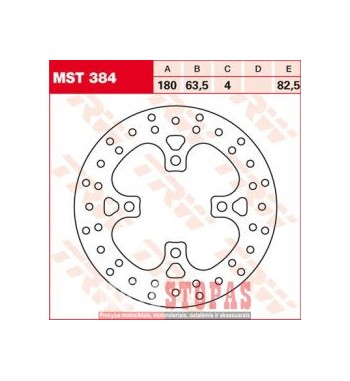 TRW Lucas  STABDŽIŲ DISKAS  KTM 180mm