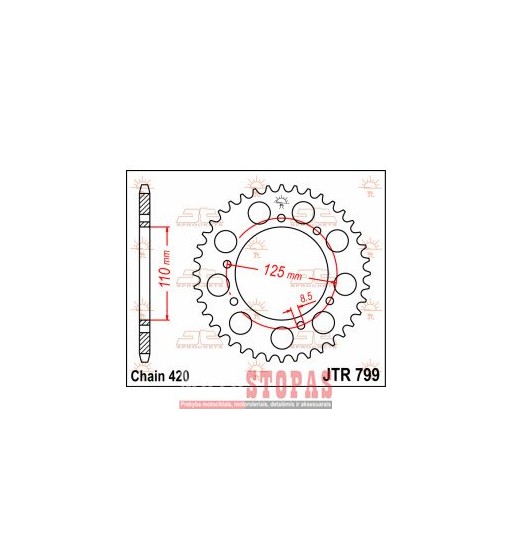 JT SPROCKETS ŽVAIGŽDĖ SUZUKI