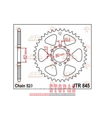 JT SPROCKETS ŽVAIGŽDĖ YAMAHA