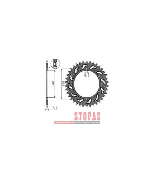 SUNSTAR SPROCKETS Žvaigždė HONDA