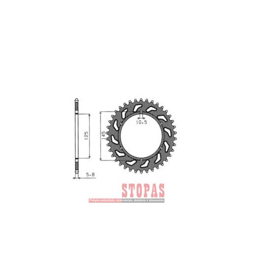 SUNSTAR SPROCKETS Žvaigždė YAMAHA