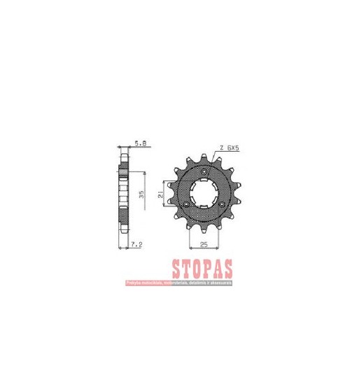 SUNSTAR SPROCKETS Žvaigždė SUZUKI