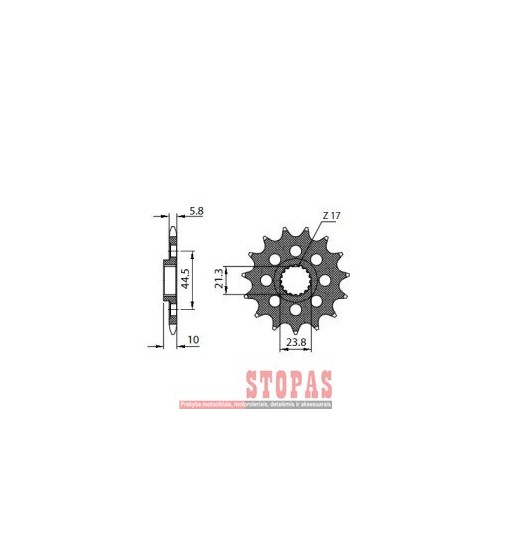 SUNSTAR SPROCKETS Žvaigždė SUZUKI