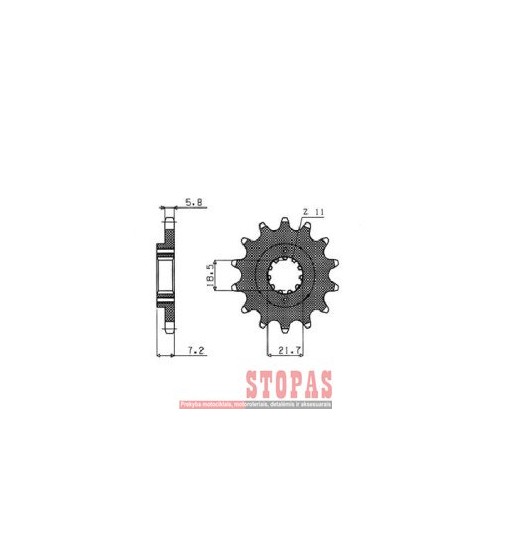 SUNSTAR SPROCKETS Žvaigždė HONDA