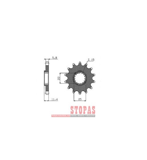 SUNSTAR SPROCKETS Žvaigždė KTM/SHERCO
