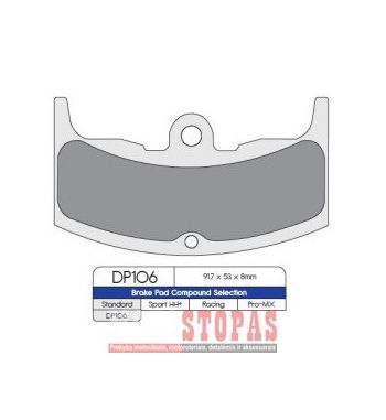 DP BRAKES STABDŽIŲ KALADĖLĖS HONDA