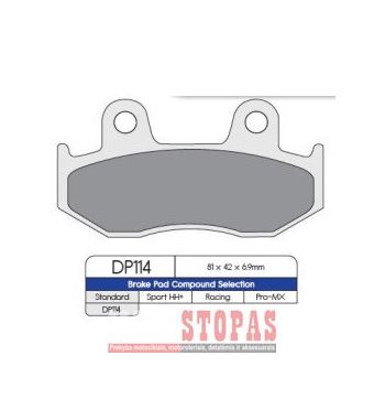 DP BRAKES STABDŽIŲ KALADĖLĖS HONDA