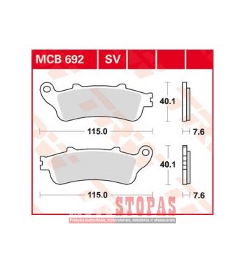 TRW Lucas  STABDŽIŲ KALADĖLĖS HONDA