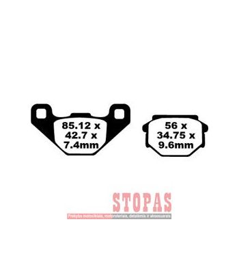 EBC STABDŽIŲ KALADĖLĖS APRILIA/SACHS
