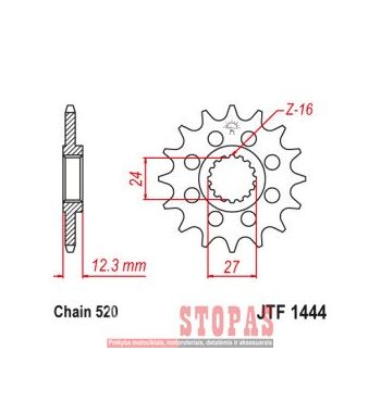 JT SPROCKETS ŽVAIGŽDĖ SUZUKI
