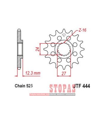 JT SPROCKETS ŽVAIGŽDĖ SUZUKI