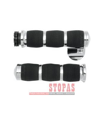 AVON GRIPS RANKENĖLĖS Black| Chrome
