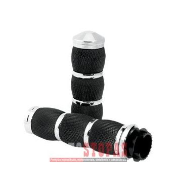 AVON GRIPS RANKENĖLĖS Black| Chrome