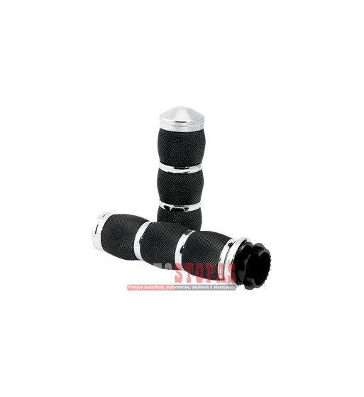 AVON GRIPS RANKENĖLĖS Black| Chrome
