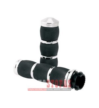 AVON GRIPS RANKENĖLĖS Black| Chrome