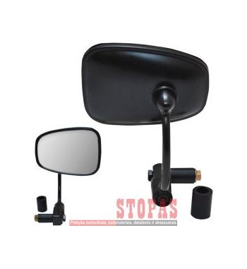 PARTS UNLIMITED Veidrodėlis Black