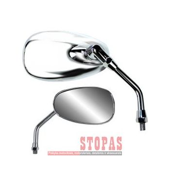 PARTS UNLIMITED Veidrodėlis Silver