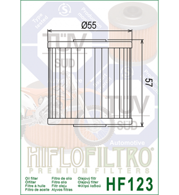 Alyvos filtras HIFLO HF123
