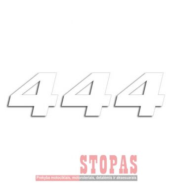 BLACKBIRD RACING STARTINIAI NUMERIAI 3 PACK WHITE