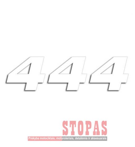 BLACKBIRD RACING STARTINIAI NUMERIAI 3 PACK WHITE