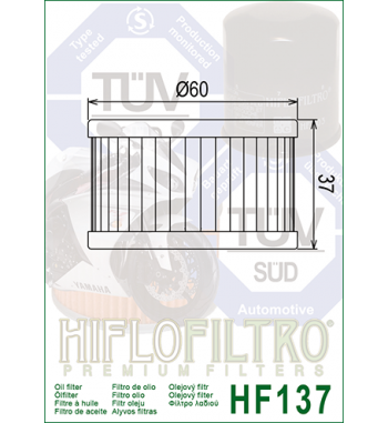 Alyvos filtras HIFLO HF137