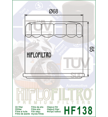 Alyvos filtras HIFLO HF138