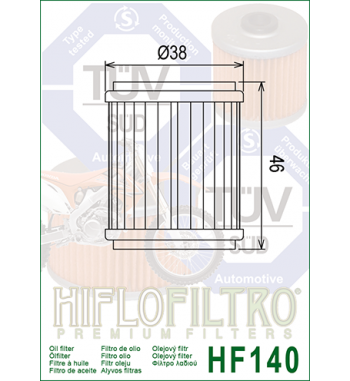 Alyvos filtras HIFLO HF140