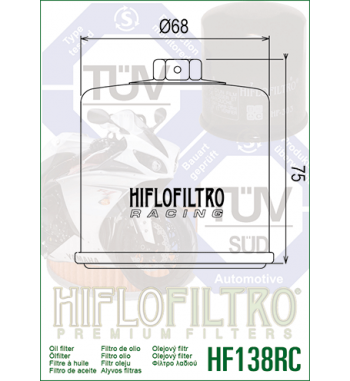 Alyvos filtras HIFLO HF138RC