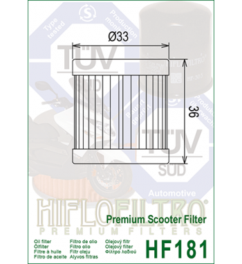 Alyvos filtras HIFLO HF181