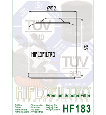 Alyvos filtras HIFLO HF183