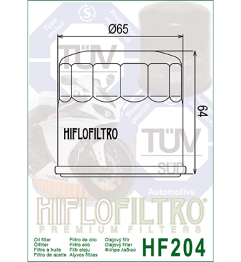 Alyvos filtras HIFLO HF204