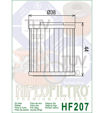 Alyvos filtras HIFLO HF207