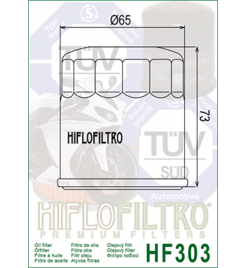Alyvos filtras HIFLO HF303