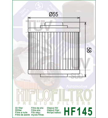 Alyvos filtras HIFLO HF145