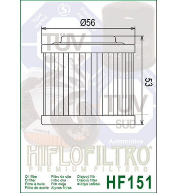 Alyvos filtras HIFLO HF151