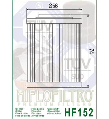 Alyvos filtras HIFLO HF152