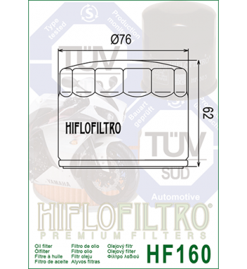 Alyvos filtras HIFLO HF160