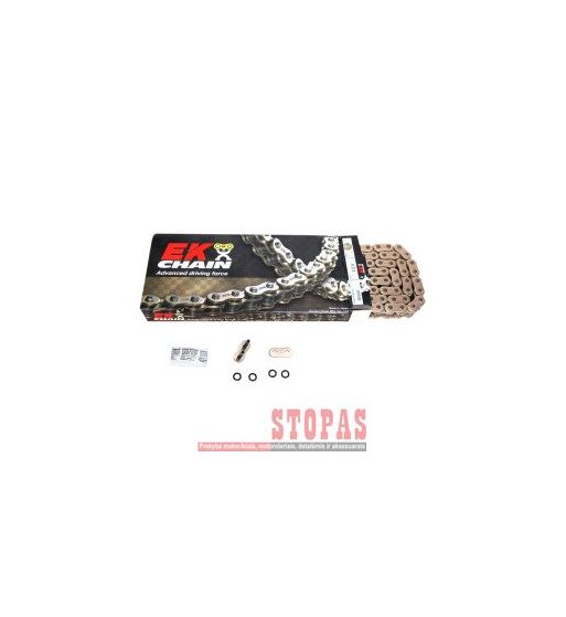 EK Grandinė ZVX3 120 RIVET LINK 525 X-RING REPLACEMENT DRIVE CHAIN / GOLD / STEEL