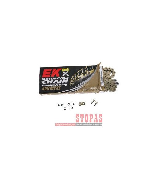 EK Grandinė MVXZ2 114 RIVET LINK 520 X-RING REPLACEMENT DRIVE CHAIN / GOLD