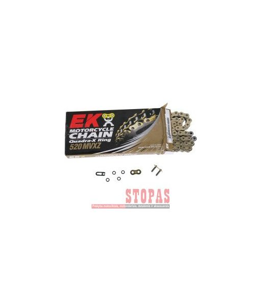 EK Grandinė MVXZ2 112 RIVET LINK 525 X-RING REPLACEMENT DRIVE CHAIN / GOLD