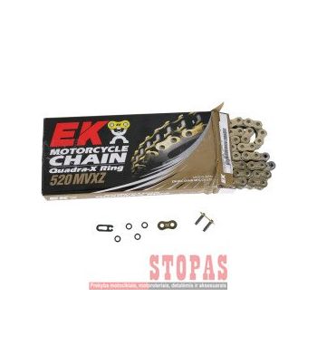 EK Grandinė MVXZ2 120 RIVET LINK 530 X-RING REPLACEMENT DRIVE CHAIN / GOLD