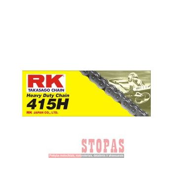 RK Grandinė HEAVY DUTY 110 CLIP LINK 415 NON-SEAL PERFORMANCE REPLACEMENT DRIVE CHAIN / NATURAL / CARBON ALLOY S