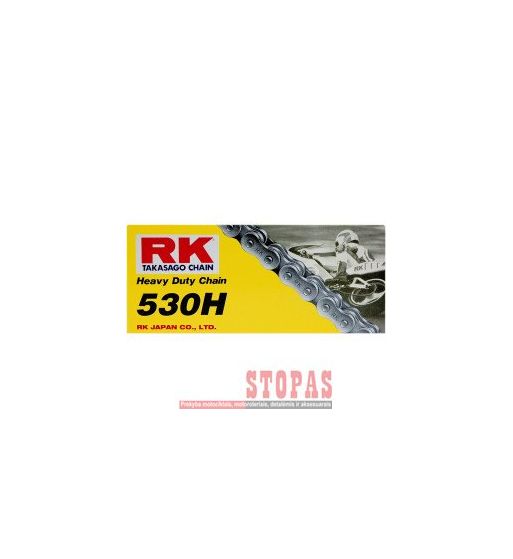 RK Grandinė HEAVY DUTY 104 CLIP LINK 530 NON-SEAL DRIVE CHAIN / NATURAL / CARBON ALLOY STEEL