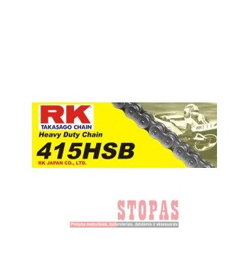 RK Grandinė HEAVY DUTY 104 CLIP LINK 415 NON-SEAL DRIVE CHAIN / NATURAL / CARBON ALLOY STEEL