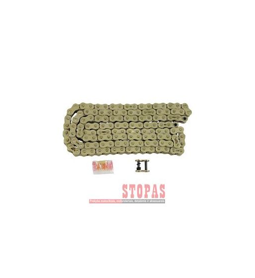 Rk Grandinė MAX-O 130 RIVET LINK 530 O-RING REPLACEMENT DRIVE CHAIN / GOLD|GOLD / CARBON ALLOY STEEL