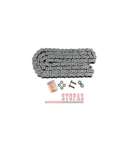 Rk Grandinė XSO 112 CLIP & RIVET LINK 525 X-RING REPLACEMENT DRIVE CHAIN / GOLD|BLACK / CARBON ALLOY STEEL